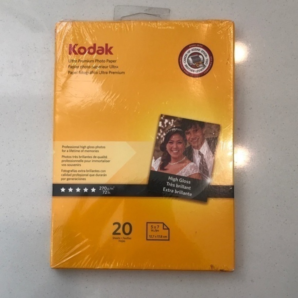 Kodak Ultra Premium Photo Paper 5x7 High Gloss